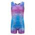 Purple Blue Ombre Unitard