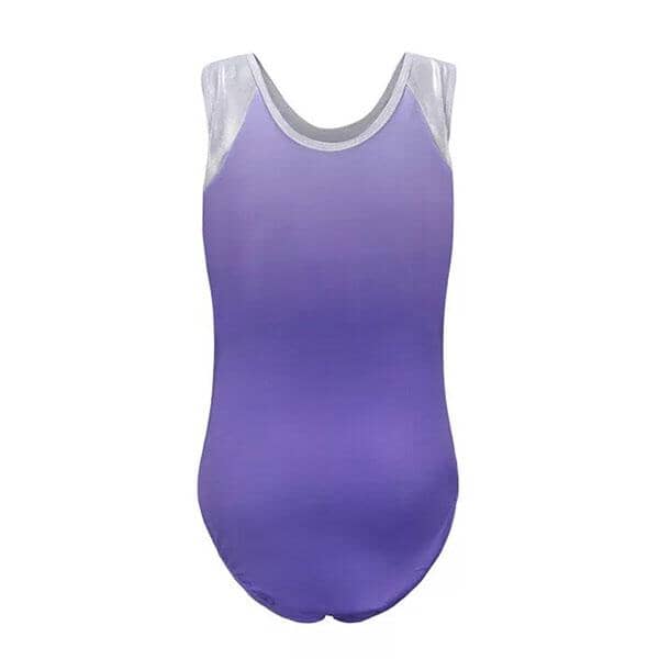 Purple Leotard with Rhinestones