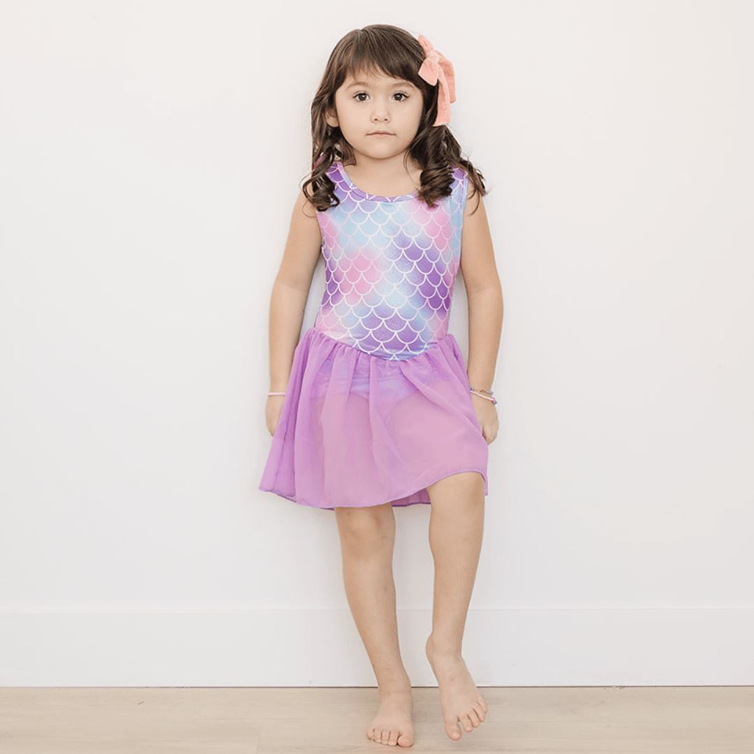 Purple Mermaid Tutu Leotard