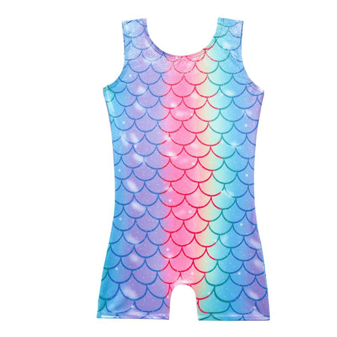 Rainbow Ombre Mermaid Unitard