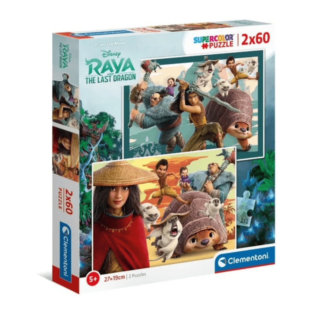 Raya and the Last Dragon puzzle - 2 x 60pc Toys Clementoni 