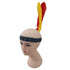 Red Indian Headband + Feather (L)