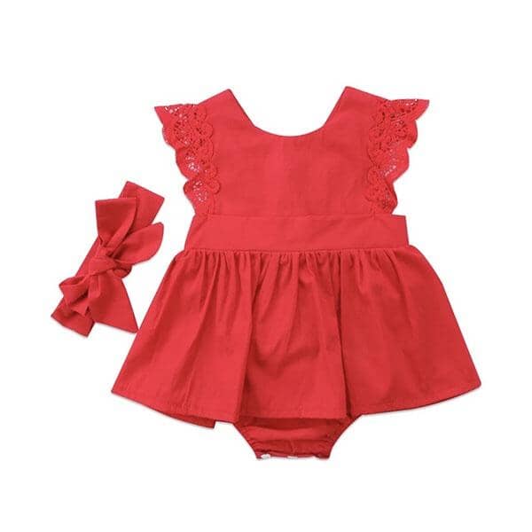 Red Romper Christmas Dress