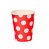 Red w White Polka Dots Cup 10pc