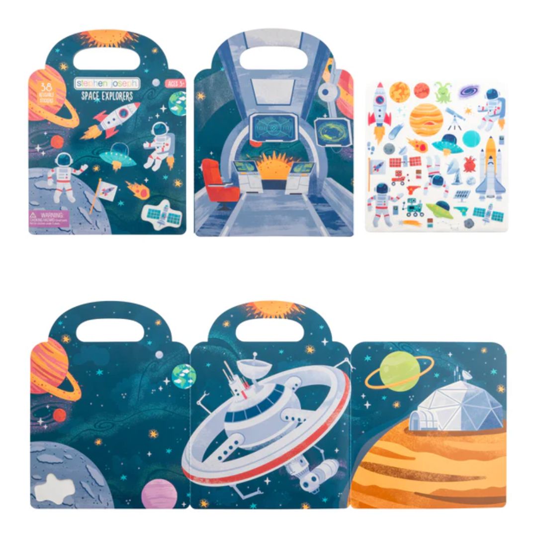 Reusable Sticker Book Space