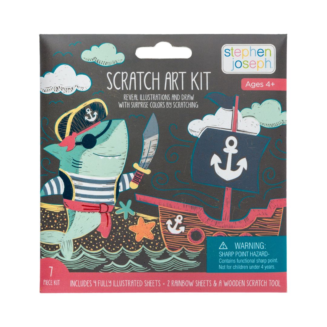 Shark Scratch Art Kit