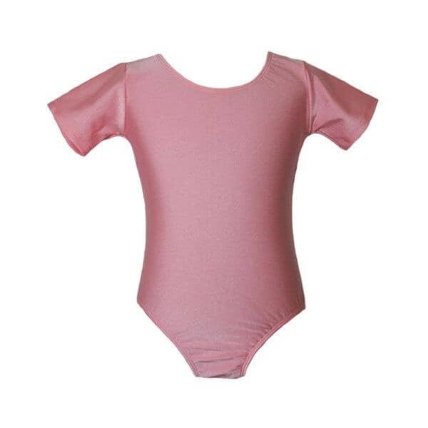 Short Sleeve Pink Leotard