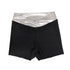 Silver Band Black Hipster Hotpants