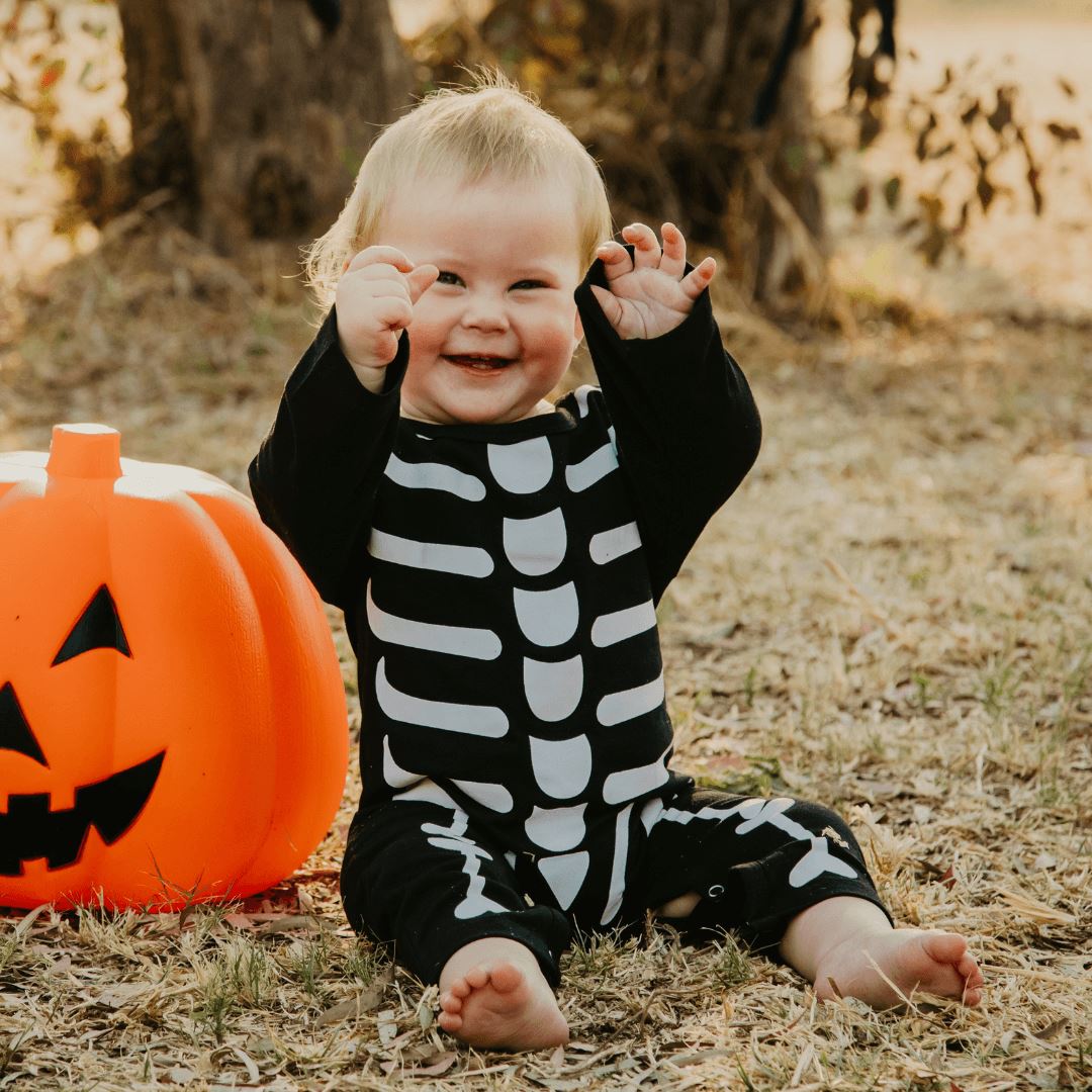 Skeleton Halloween Romper