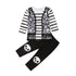 Skull Halloween Set Striped