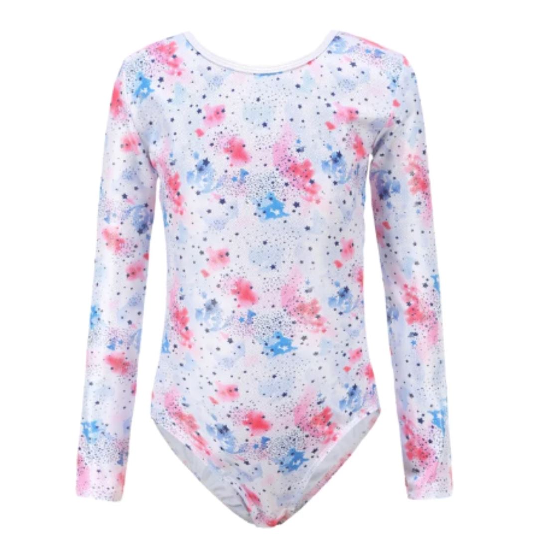 Stars in the Galaxy Long Sleeve Leotard