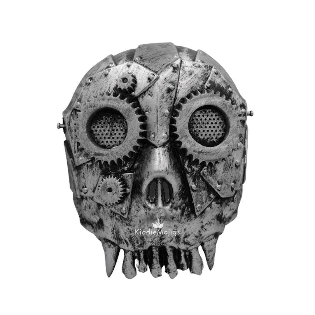 Steampunk Ghost Mask - Silver