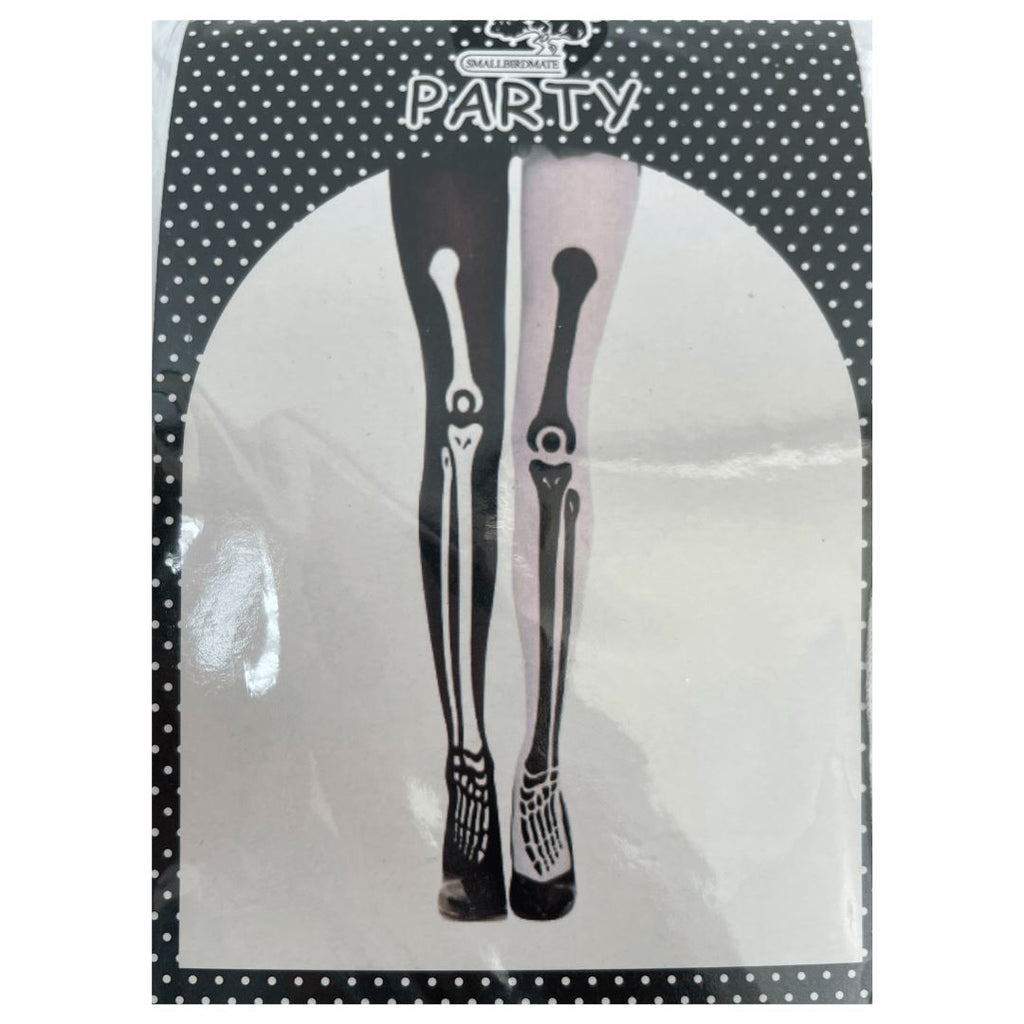 Stockings Bones White and Black
