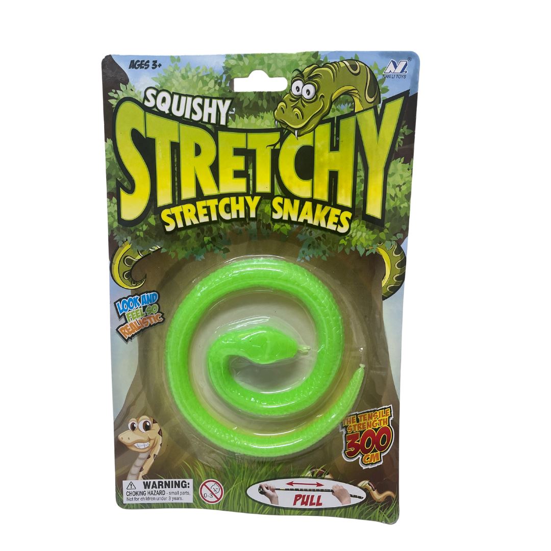 Stretchy Snakes on Card