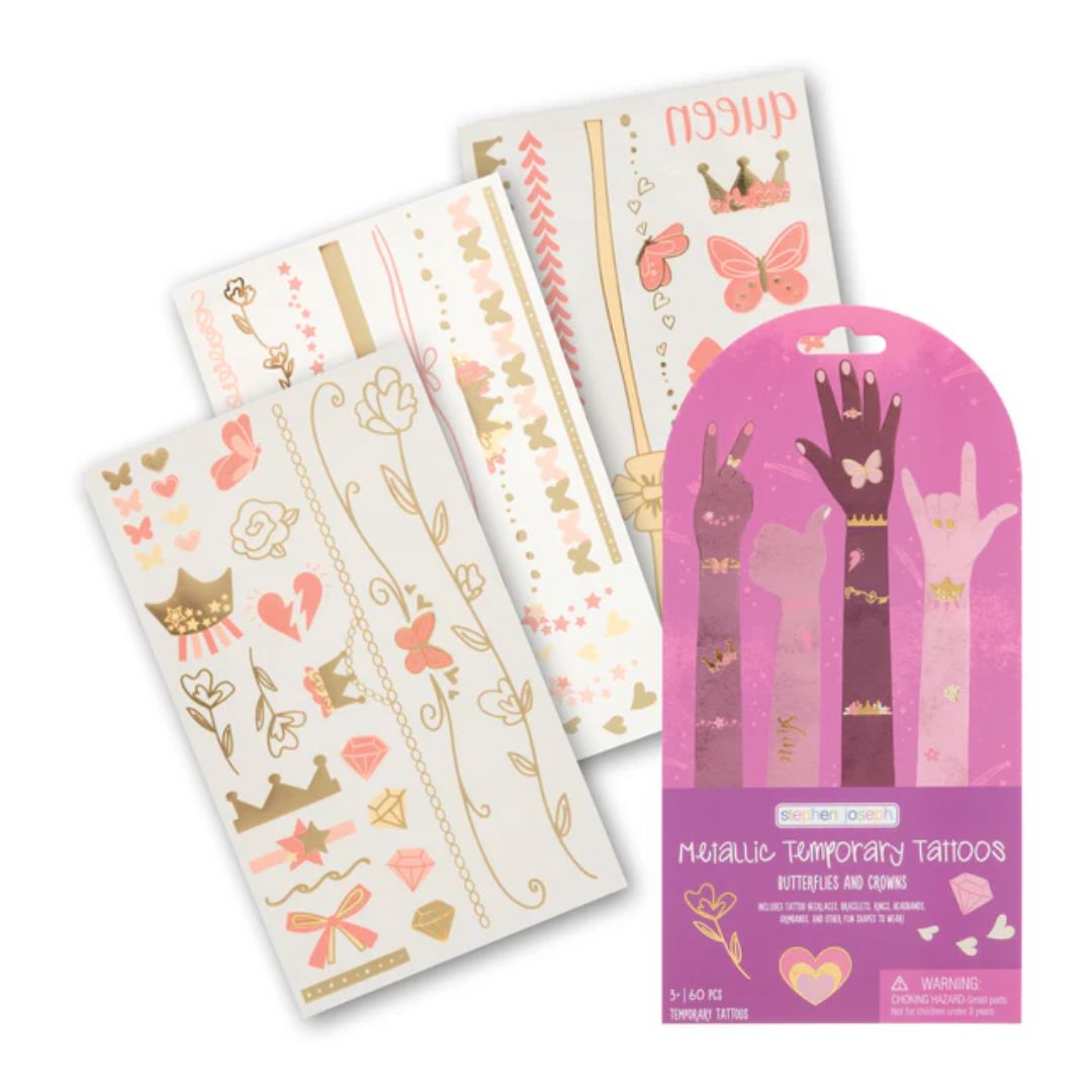 Temporary Tattoos Metallic Butterflies