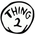 Thing 2 Iron On Logo -DIY