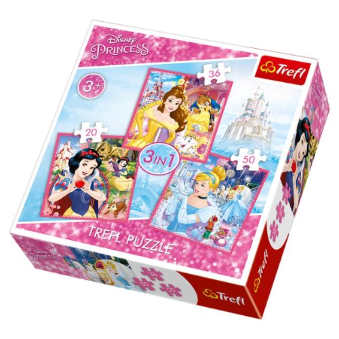 Trefl Puzzle 3 in 1 - Enchant Princess