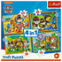 Trefl Puzzle "4 in 1" Holiday Paw Patrol