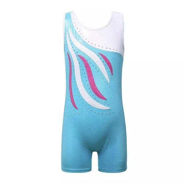 Turquoise Shorts Unitard Leotard