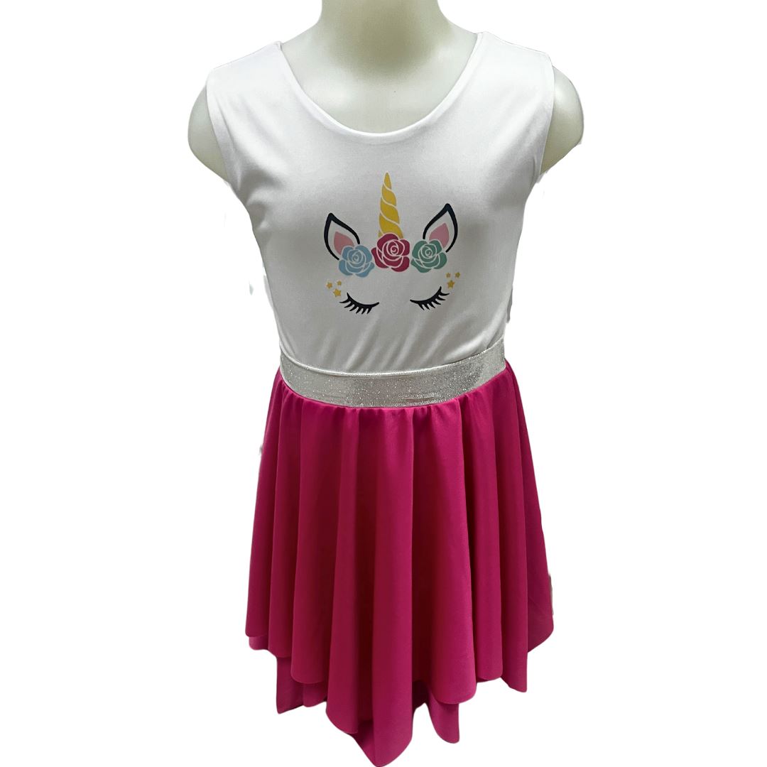 Unicorn Dress with Pink Bottom