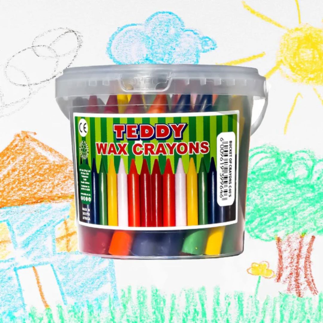 Wax Crayons 40pc Bucket