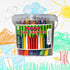 Wax Crayons 40pc Bucket