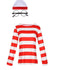 Where's Wally Shirt, Hat & Glasses