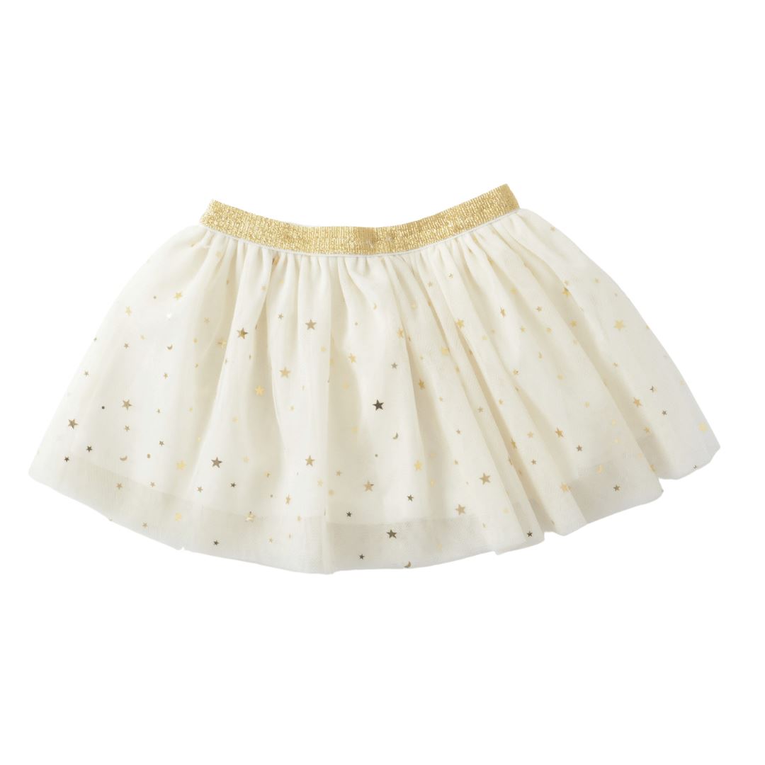 White Star Sequin Tutu Skirt