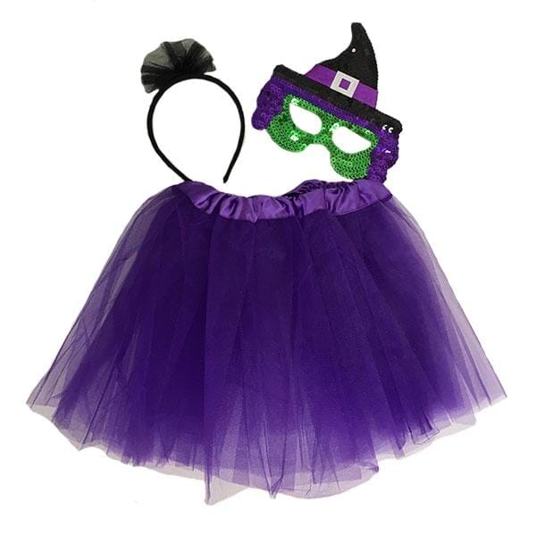 Witch Tutu Set with Mask (Age 3-6)