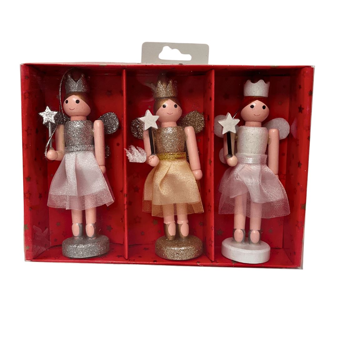 Wooden Deco Angels 125CM 3PCS