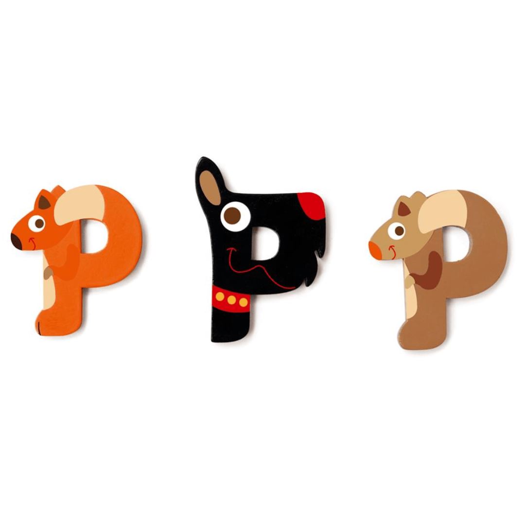 Wooden Letter P