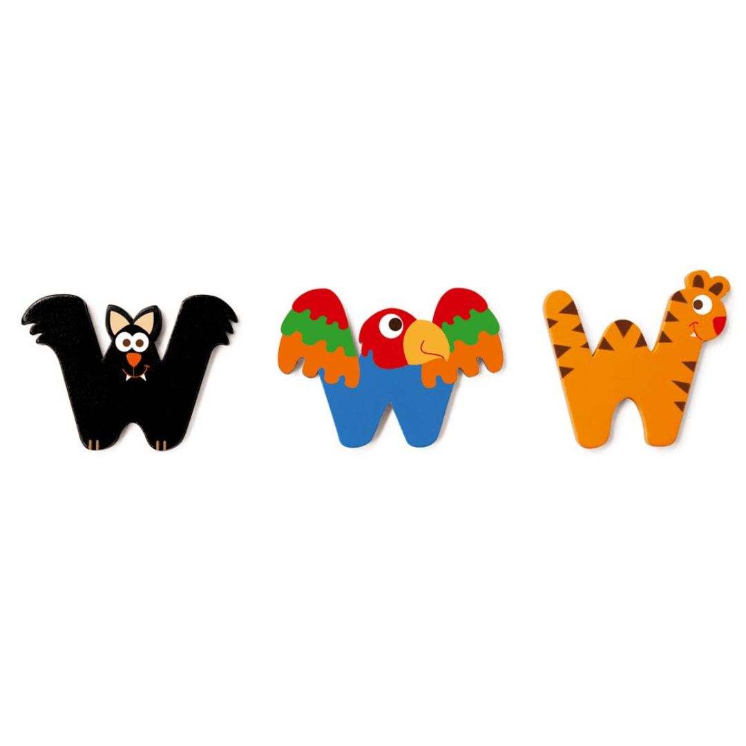 Wooden Letter W