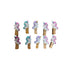 Wooden Pegs - Unicorn 10pc