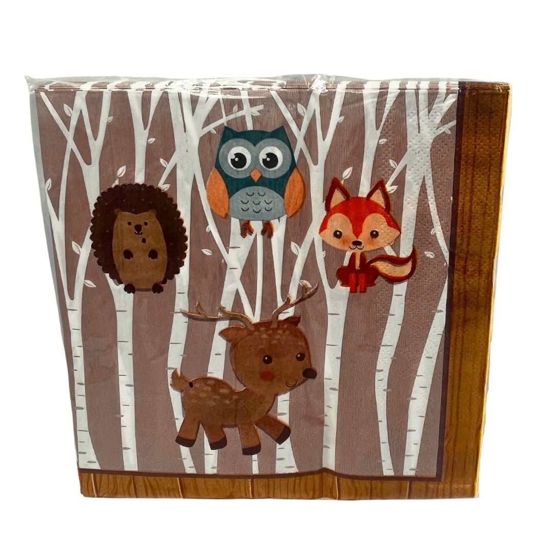 Woodland Animals Serviette 20pc