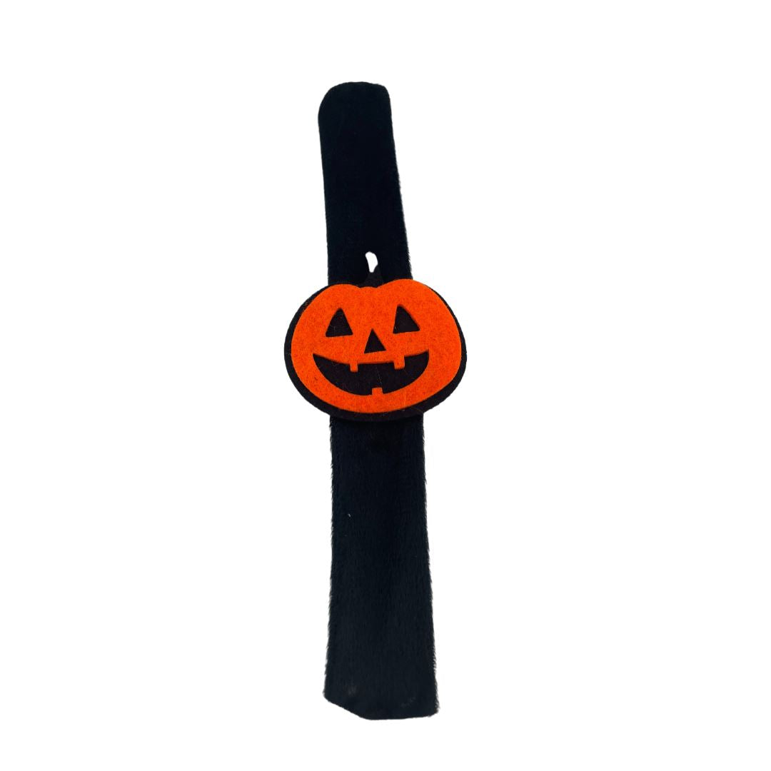 Wrist Snap Band Pumpkin Black