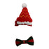 Xmas Mini Hat & Bow Hair Clips