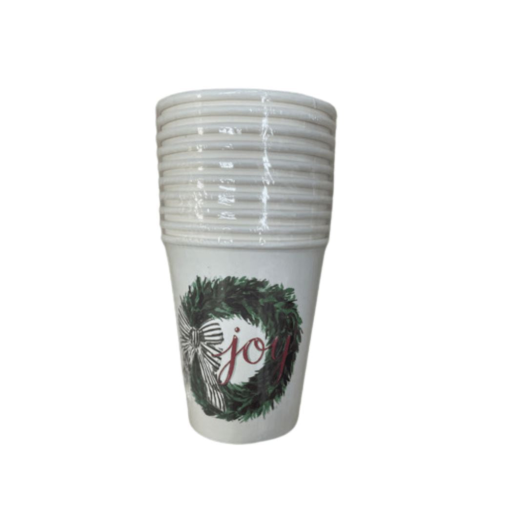 Xmas Paper Cup Joy 10PCS