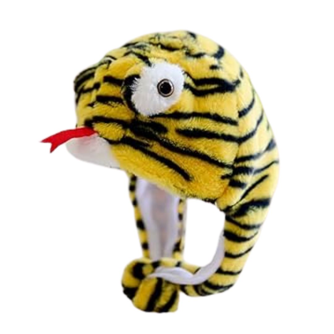 Yellow Snake Earflap Hat