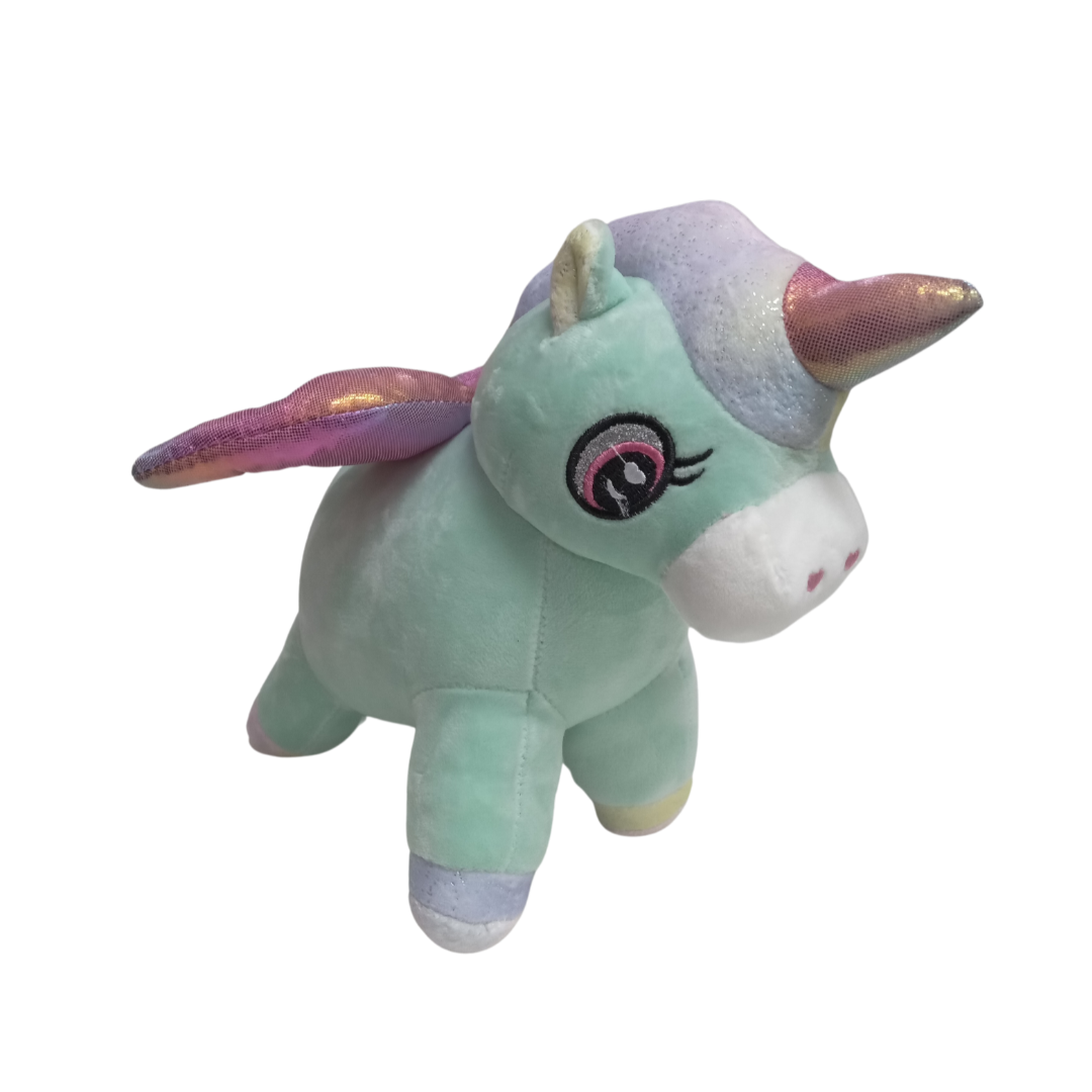 Turquoise Unicorn teddy with Wings