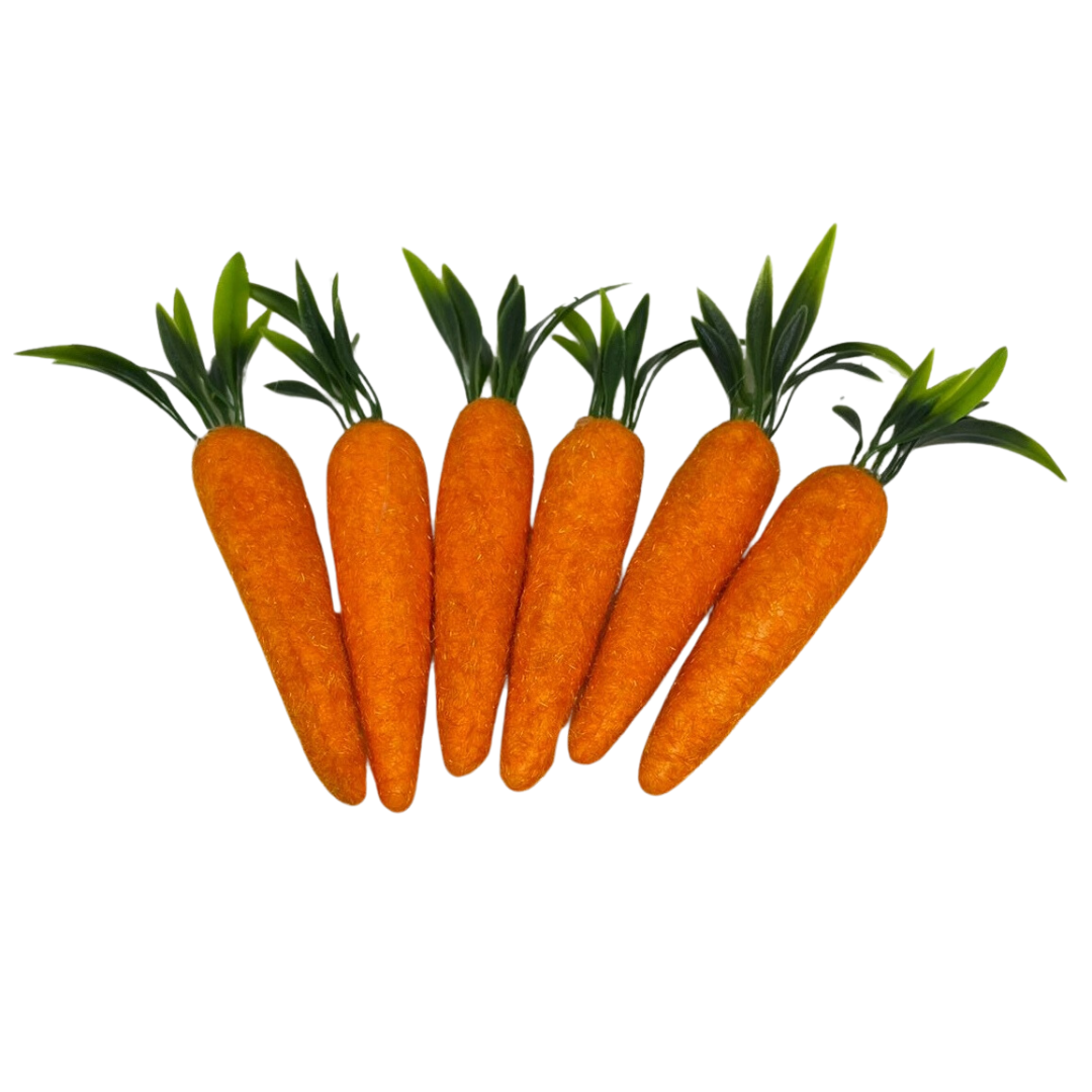 Easter Deco Carrot 6PC