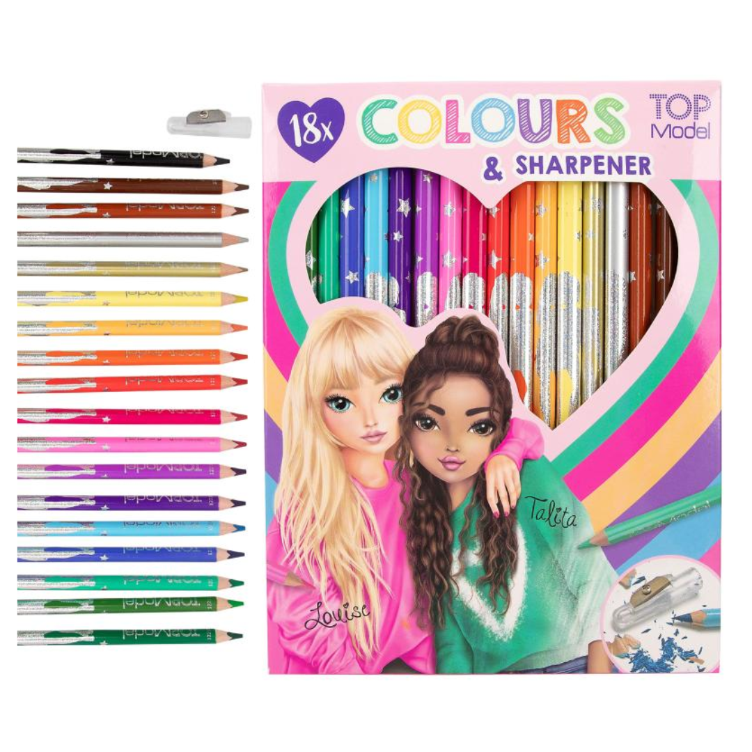 TM 18 Colouring Pencil Set With Sharpener