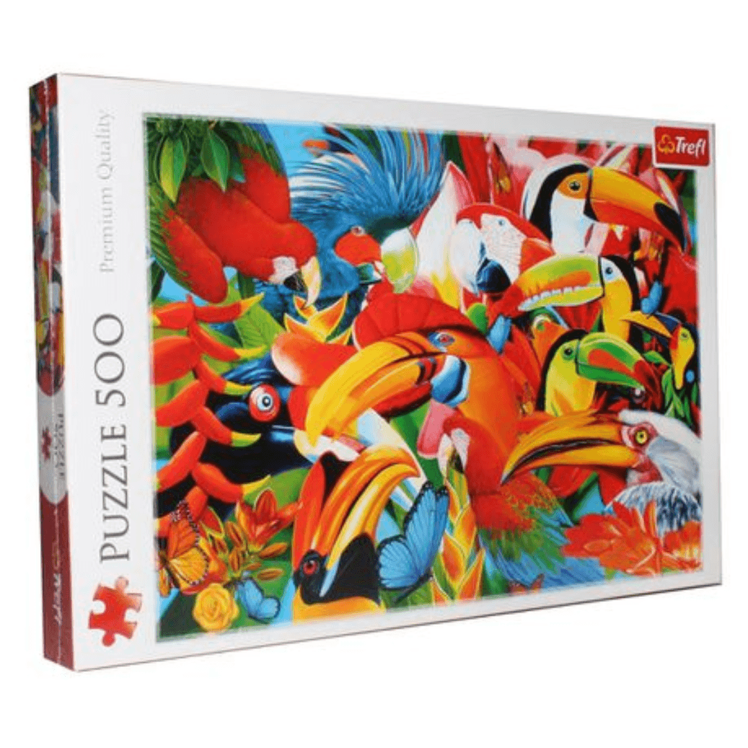 500 PC Puzzle Colourful Birds Toys Trefl 