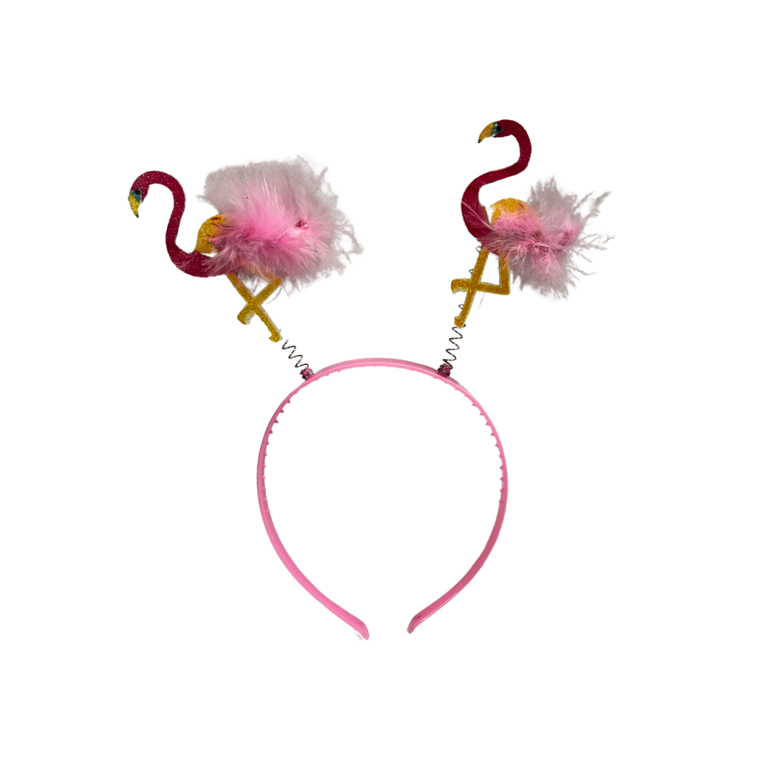 Flamingo Aliceband Fur 10cm
