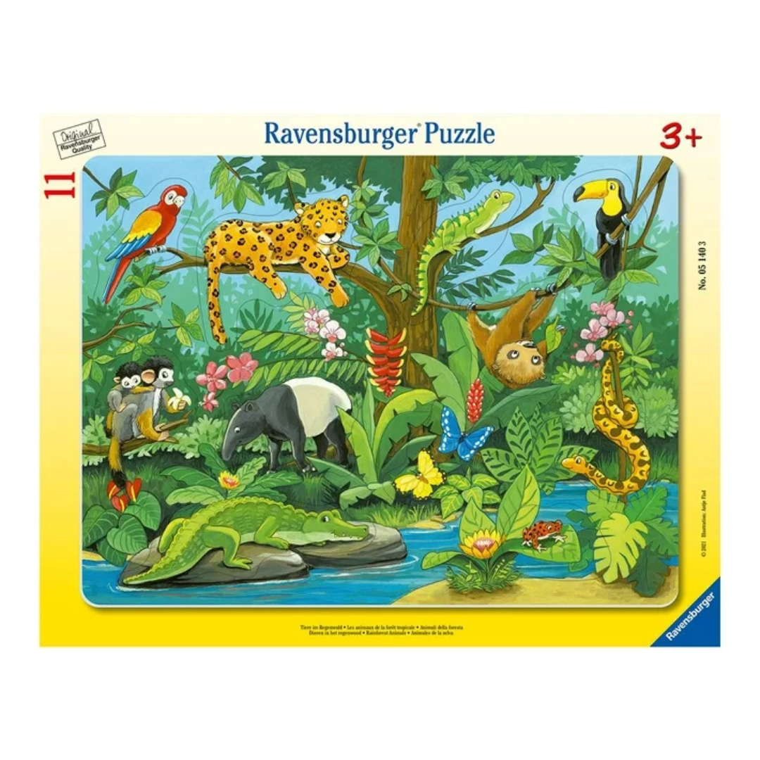 Ravensburger Frame Puzzle 8-17PC Animals in Forest