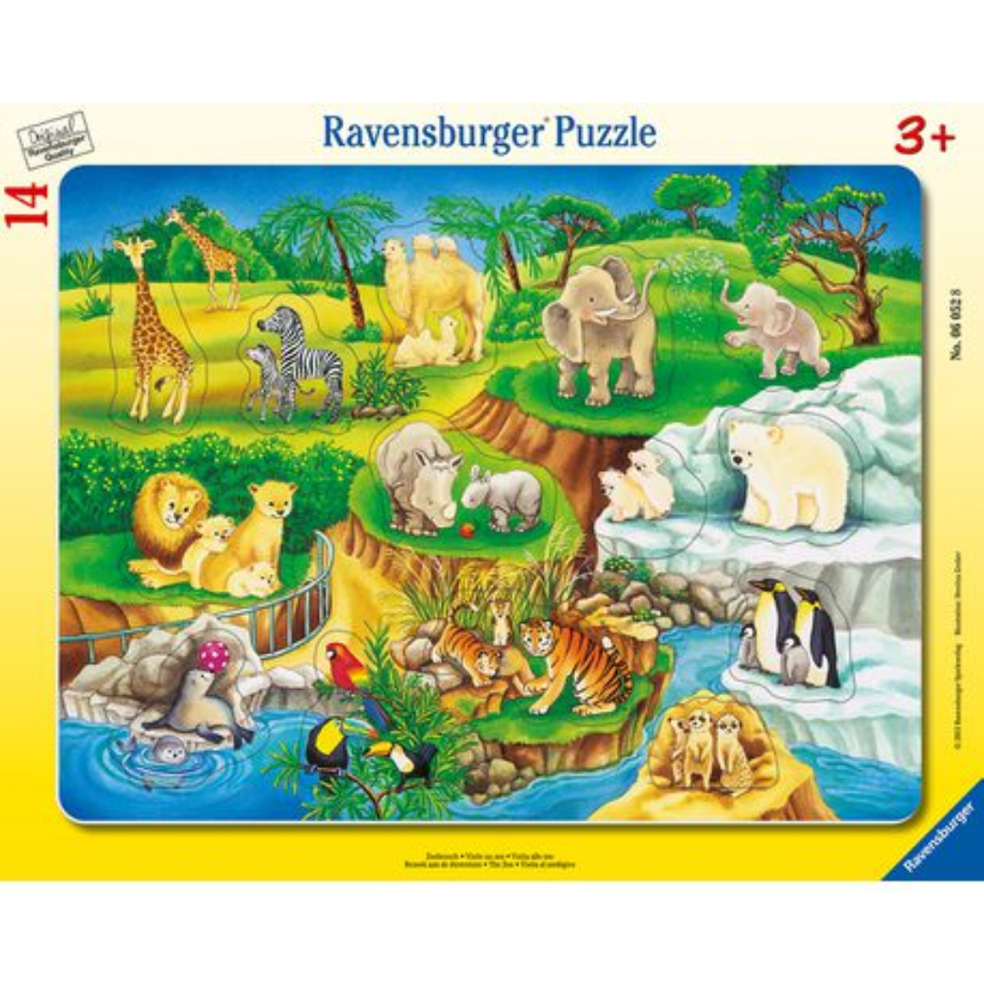 Ravensburger Frame Puzzle 14PC The Zoo