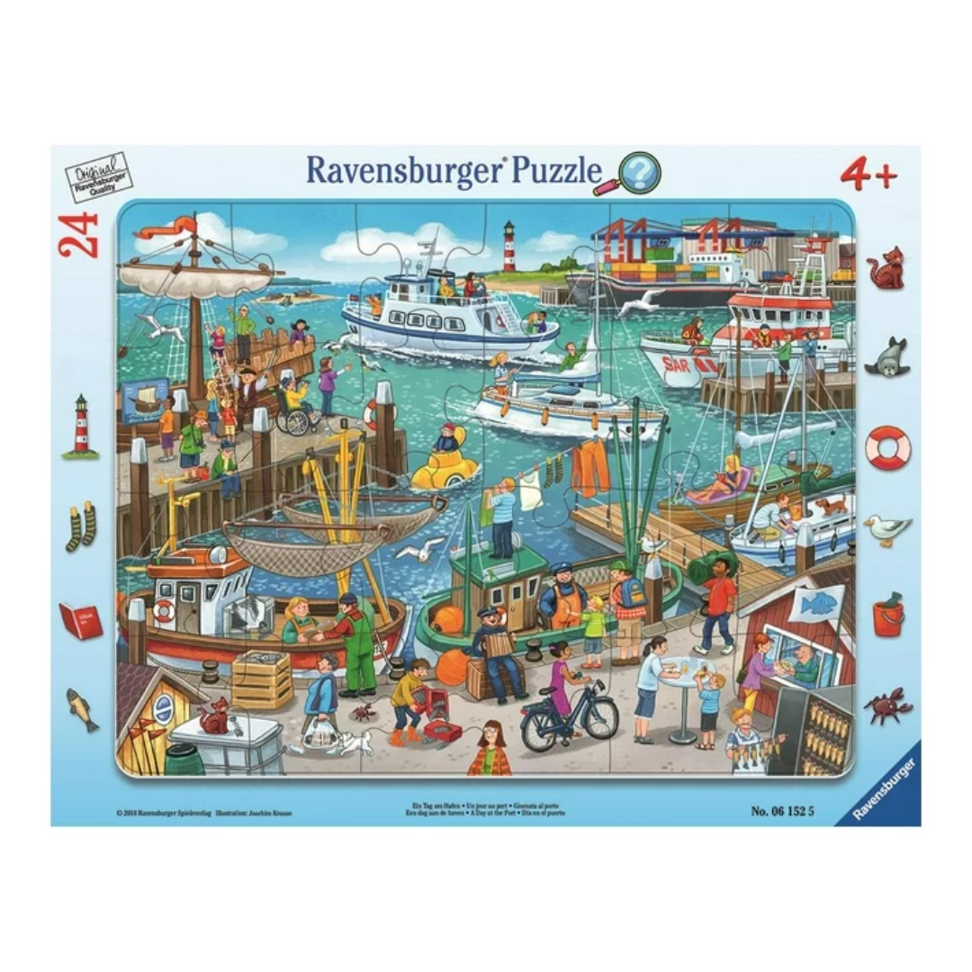 Ravensburger Frame Puzzle 24PC A Day At The Port