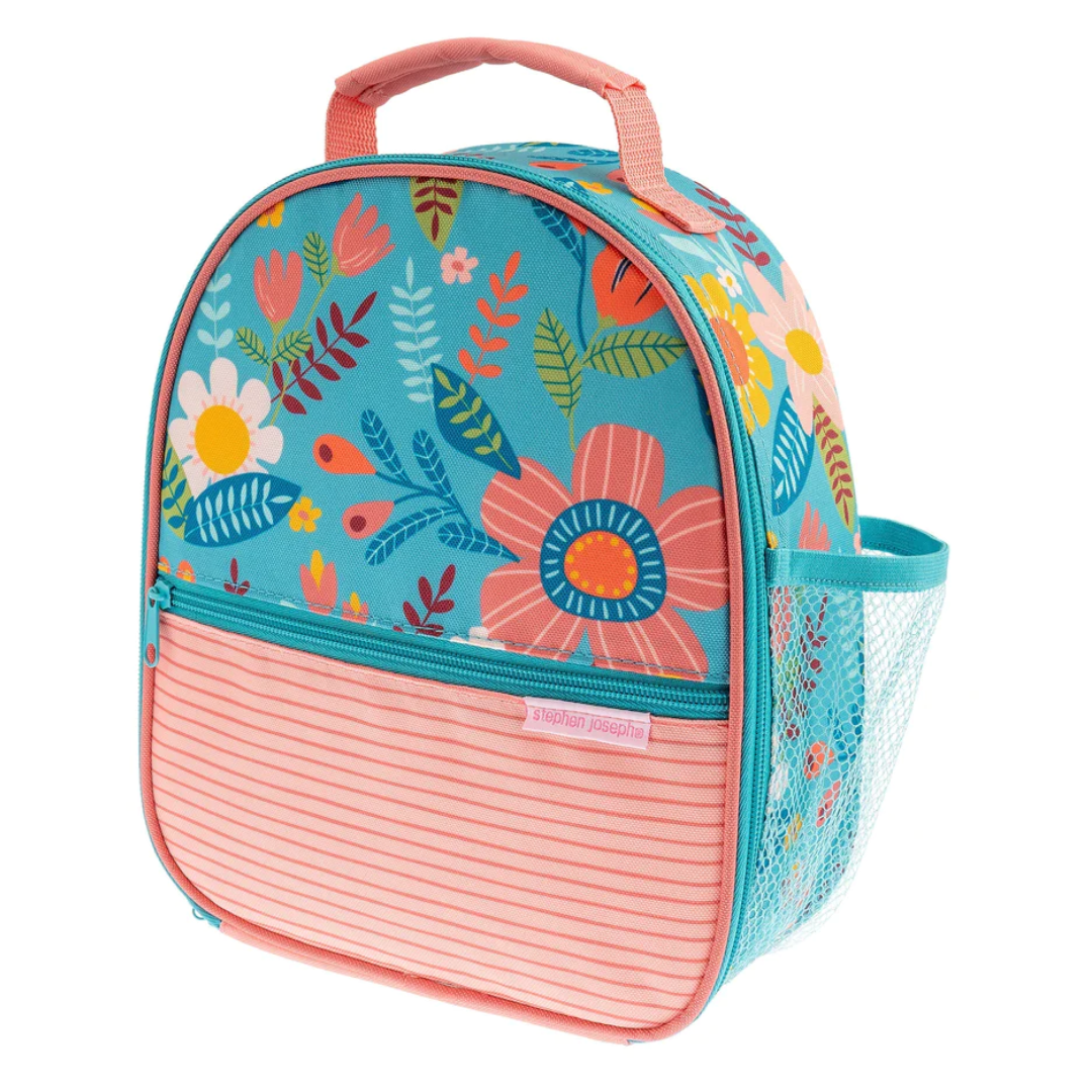 All Over Print Lunchbox Turquoise Floral