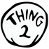 Thing 2 Iron On Logo -DIY