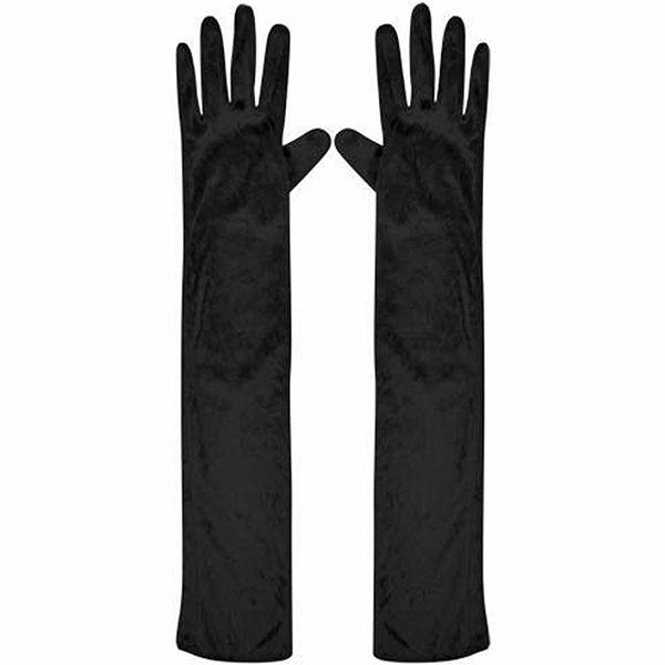 Black Long Gloves 42cm Dress Up Not specified 