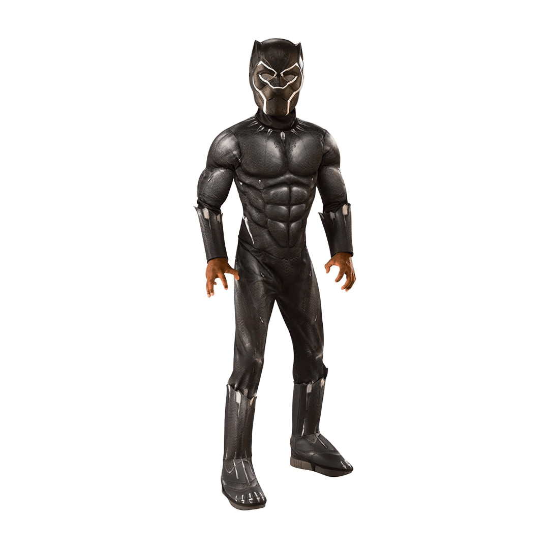 Black Panther Deluxe Padded Costume Dress Up Avengers (Marvel) 